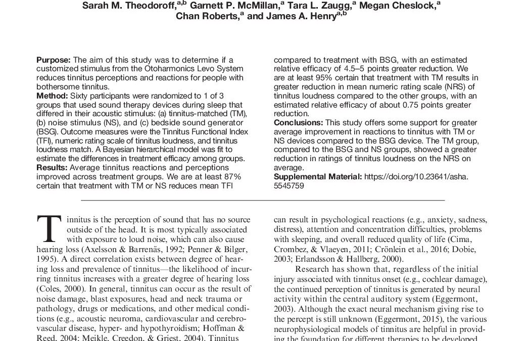 Ensayo clínico aleatorizado (AJA 2017): terapia sonora personalizada durante el sueño vs. alternativas