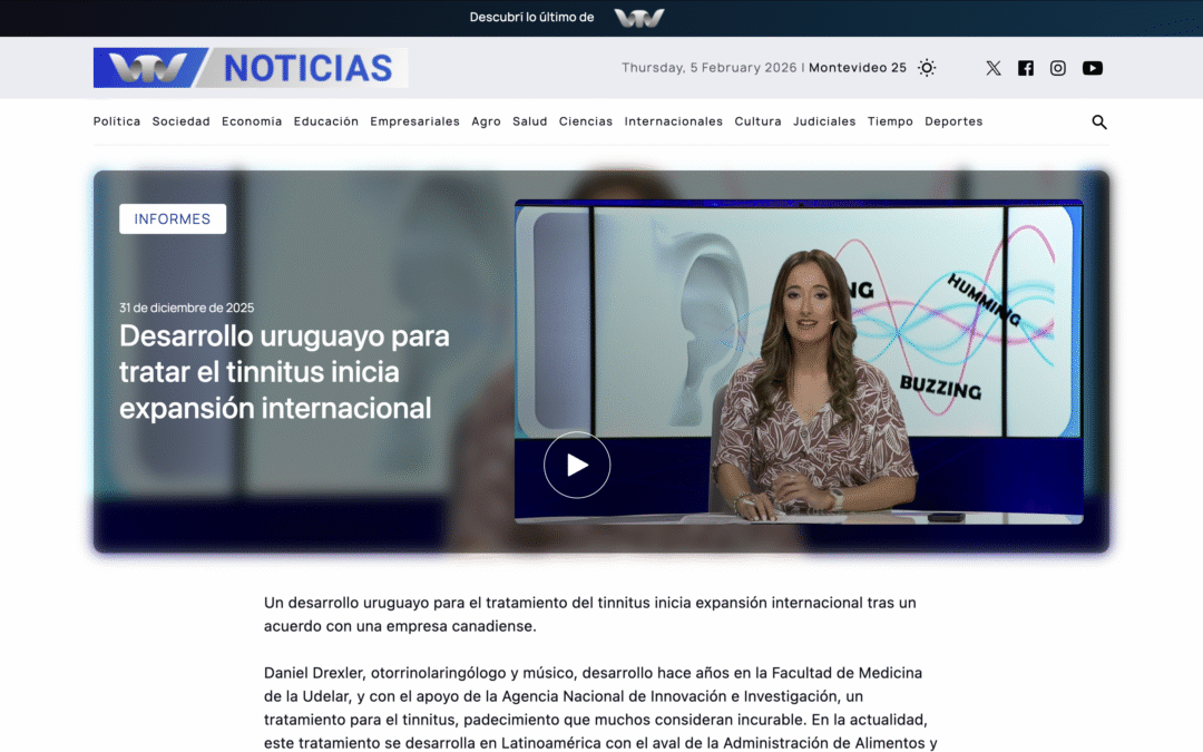 Desarrollo uruguayo para tratar el tinnitus inicia expansión internacional
