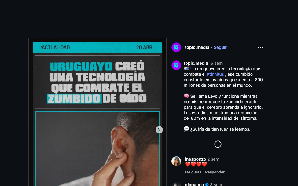 Un uruguayo creó la tecnología que combate el tinnitus